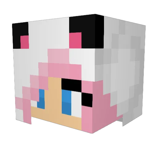 lsyc1st Minecraft avatar head, 3D render