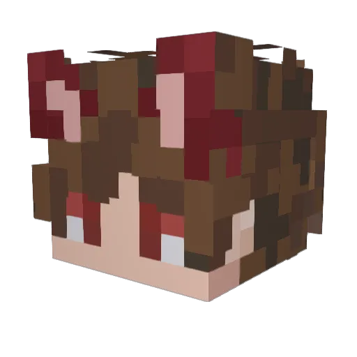 lt3meower Minecraft avatar head, 3D render