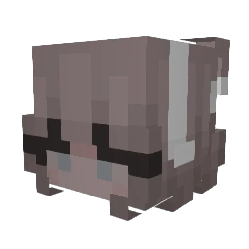 lt40 Minecraft avatar head, 3D render