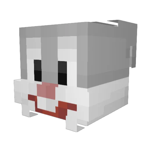 lt67affe Minecraft avatar head, 3D render