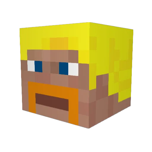 lt_katana Minecraft avatar head, 3D render
