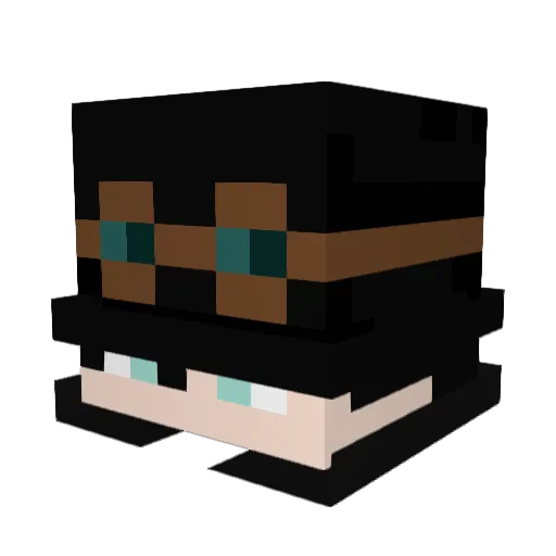 ltachlTI Minecraft avatar head, 3D render
