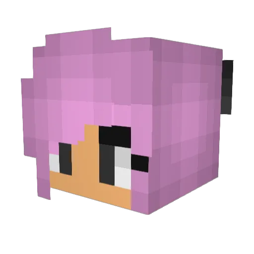 ltaters Minecraft avatar head, 3D render
