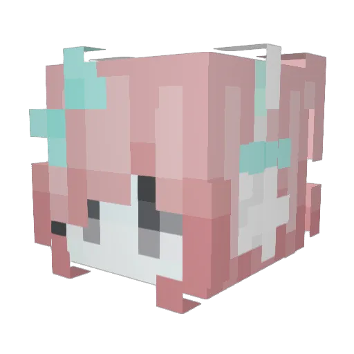 ltf_hxm0e_06_09 Minecraft avatar head, 3D render
