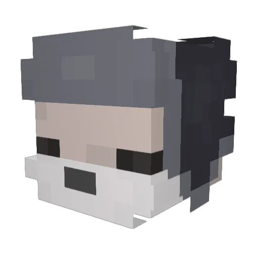 ltsFox Minecraft avatar head, 3D render