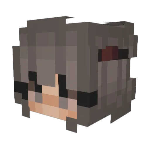 ltsMeMario Minecraft avatar head, 3D render