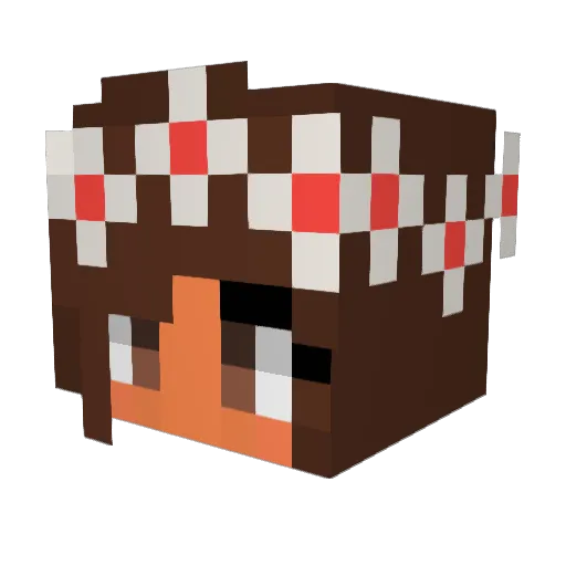 ltsMira Minecraft avatar head, 3D render