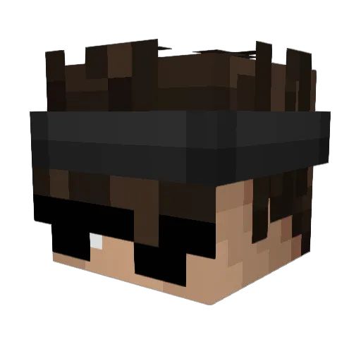 ltself Minecraft avatar head, 3D render