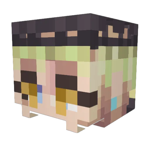 ltsfrito Minecraft avatar head, 3D render