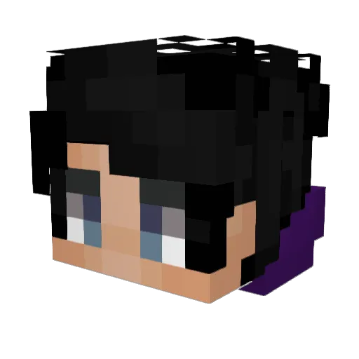 ltsjustdragon Minecraft avatar head, 3D render