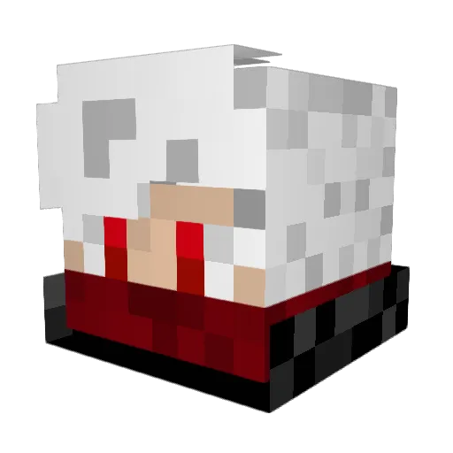 ltsprinklesnaps Minecraft avatar head, 3D render