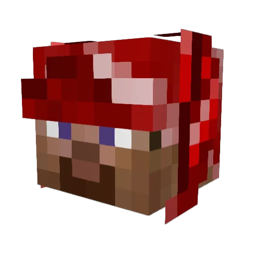 ltstranger Minecraft avatar head, 3D render