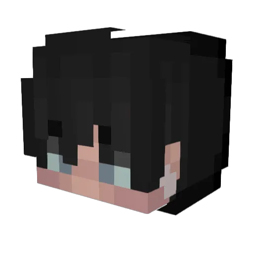 lttl Minecraft avatar head, 3D render
