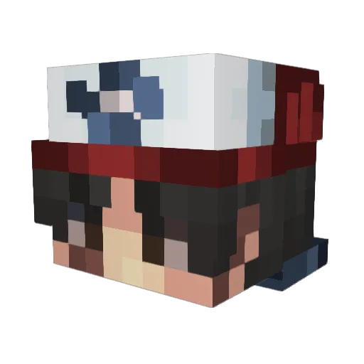 ltz_Apollo Minecraft avatar head, 3D render