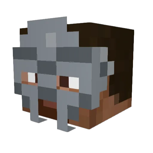 ltzelinack Minecraft avatar head, 3D render