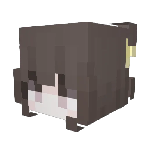 lu0ul Minecraft avatar head, 3D render