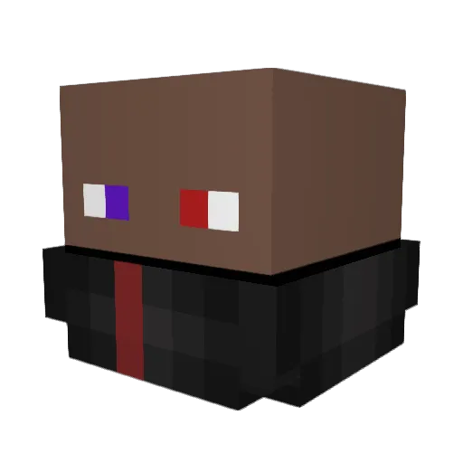 lu1sinho18 Minecraft avatar head, 3D render
