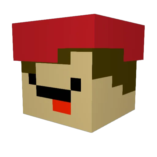 lu5c45 Minecraft avatar head, 3D render