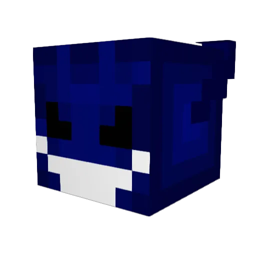 lu7z Minecraft avatar head, 3D render