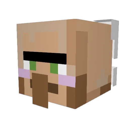 lu_ke628 Minecraft avatar head, 3D render