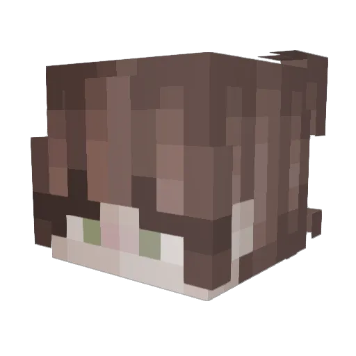 lu_kki Minecraft avatar head, 3D render