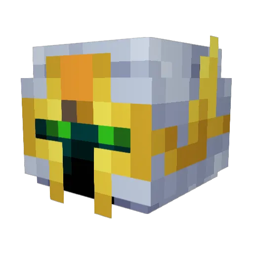lu_man Minecraft avatar head, 3D render