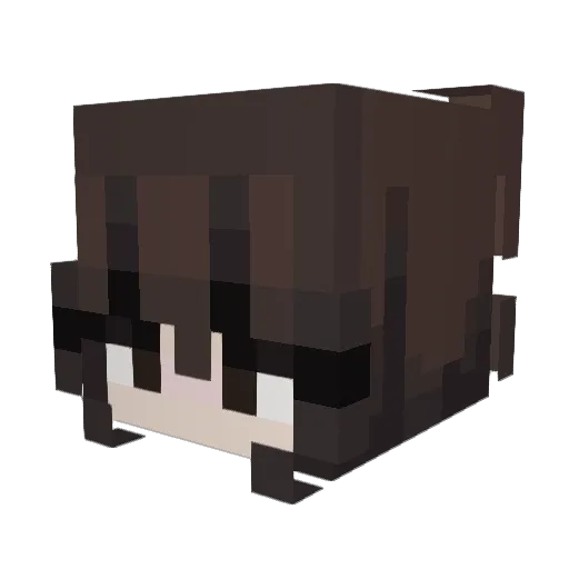 lu_vli Minecraft avatar head, 3D render