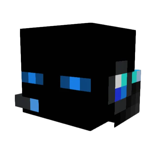 luac005 Minecraft avatar head, 3D render
