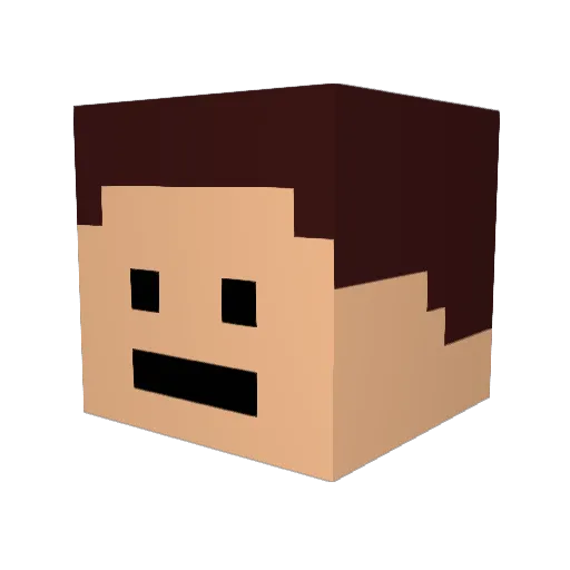luani123 Minecraft avatar head, 3D render