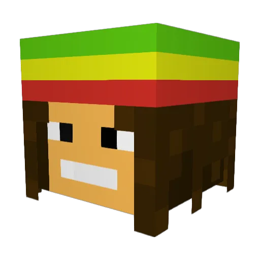 luanmd Minecraft avatar head, 3D render