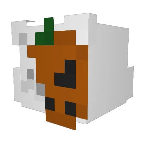 luanroy Minecraft avatar head, 3D render