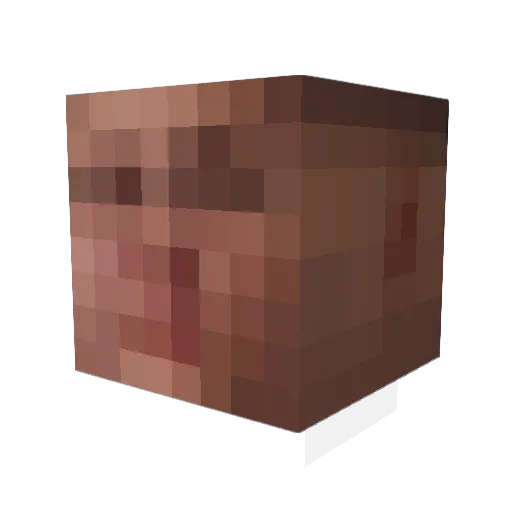 luanyimu Minecraft avatar head, 3D render