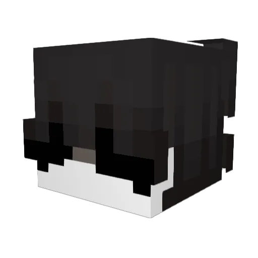 luanzwin Minecraft avatar head, 3D render