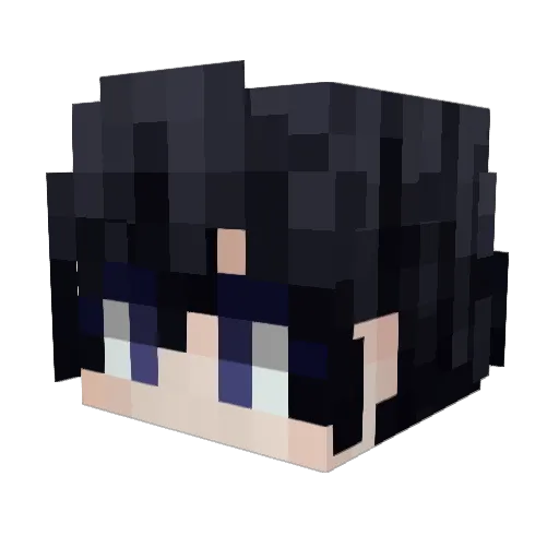 luasj Minecraft avatar head, 3D render