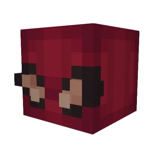 luaxt16 Minecraft avatar head, 3D render