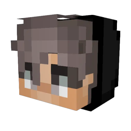 lubi_MC321 Minecraft avatar head, 3D render