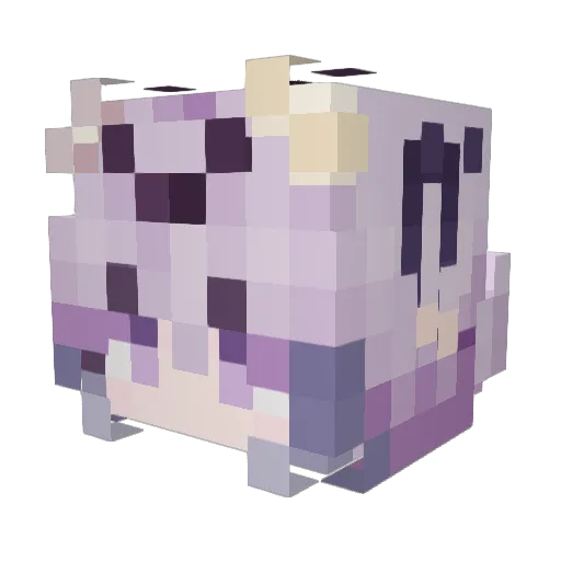 lubu88 Minecraft avatar head, 3D render