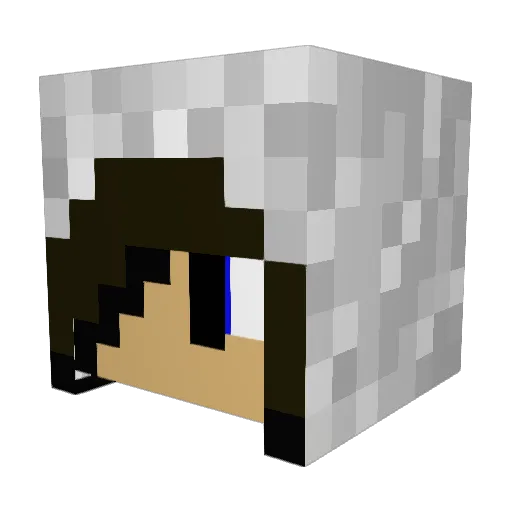 luc_the_minewalk Minecraft avatar head, 3D render