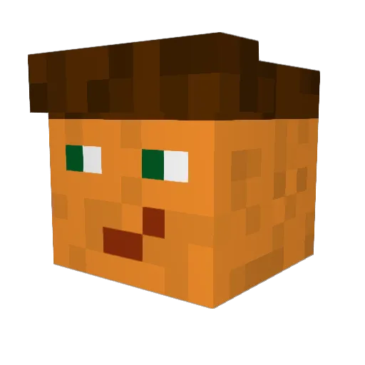 luca18091998 Minecraft avatar head, 3D render