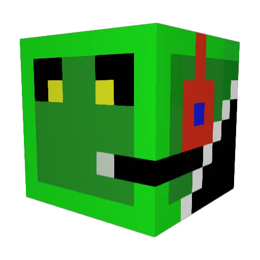 luca1902 Minecraft avatar head, 3D render