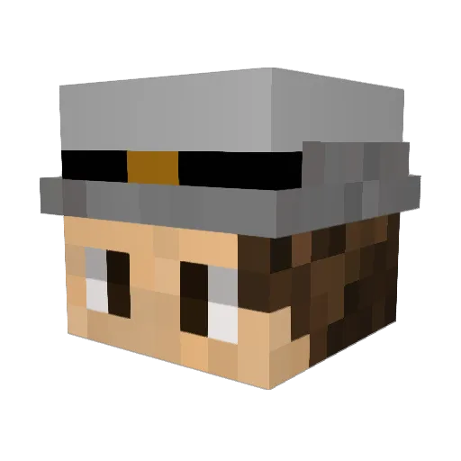 luca332 Minecraft avatar head, 3D render