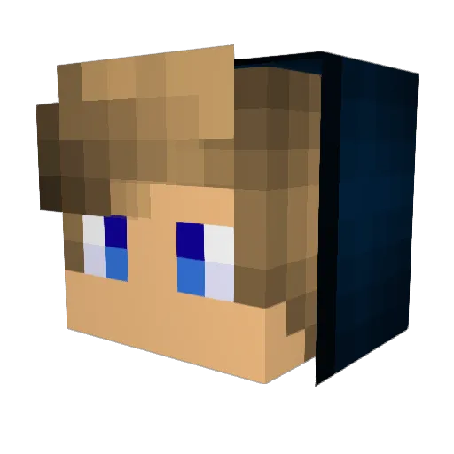 luca_mll_ Minecraft avatar head, 3D render