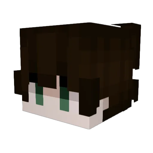 luca_wtm Minecraft avatar head, 3D render