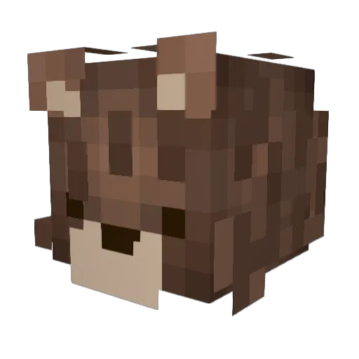 lucabear__ Minecraft avatar head, 3D render