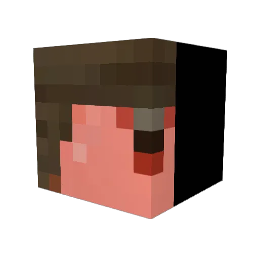 lucacas_ Minecraft avatar head, 3D render