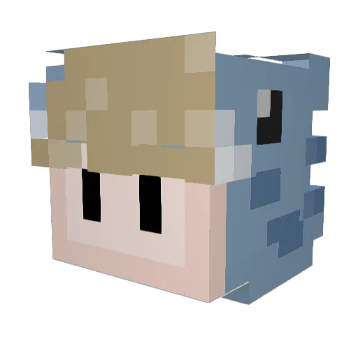 lucacorso006 Minecraft avatar head, 3D render