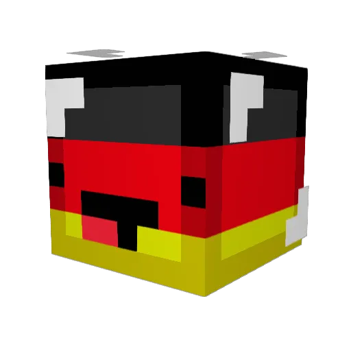 lucaeriko Minecraft avatar head, 3D render