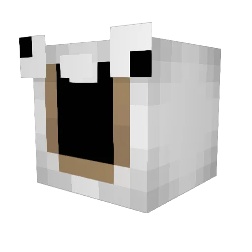 lucafree Minecraft avatar head, 3D render