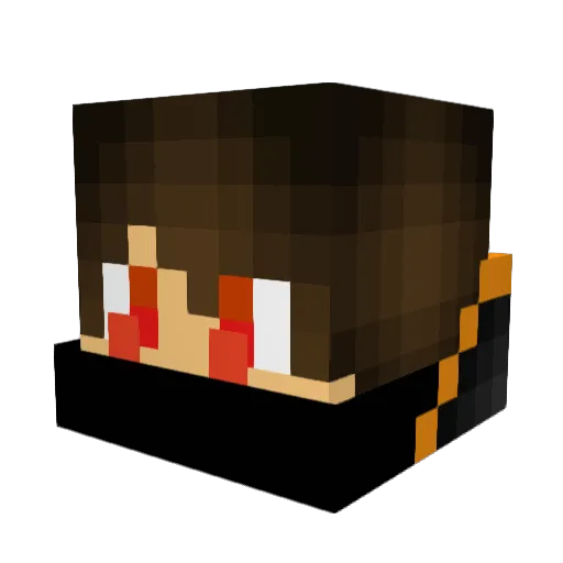 lucagollo Minecraft avatar head, 3D render