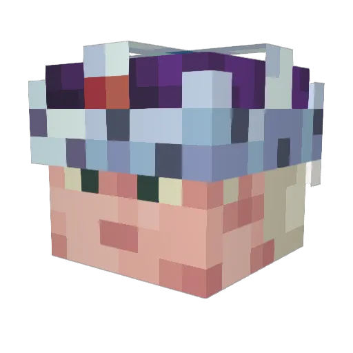 lucajulian2012 Minecraft avatar head, 3D render